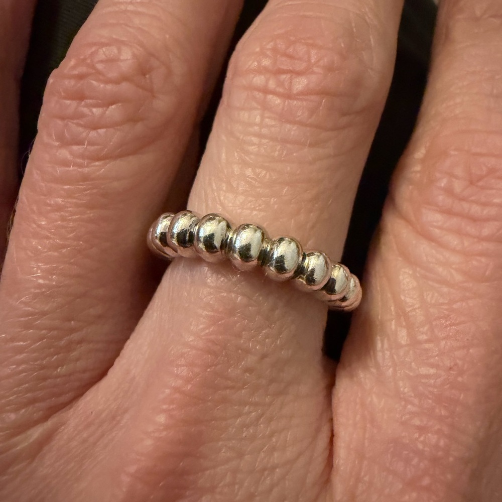 LAGOS Silver Fluted Caviar Ring - Picture 2 of 6